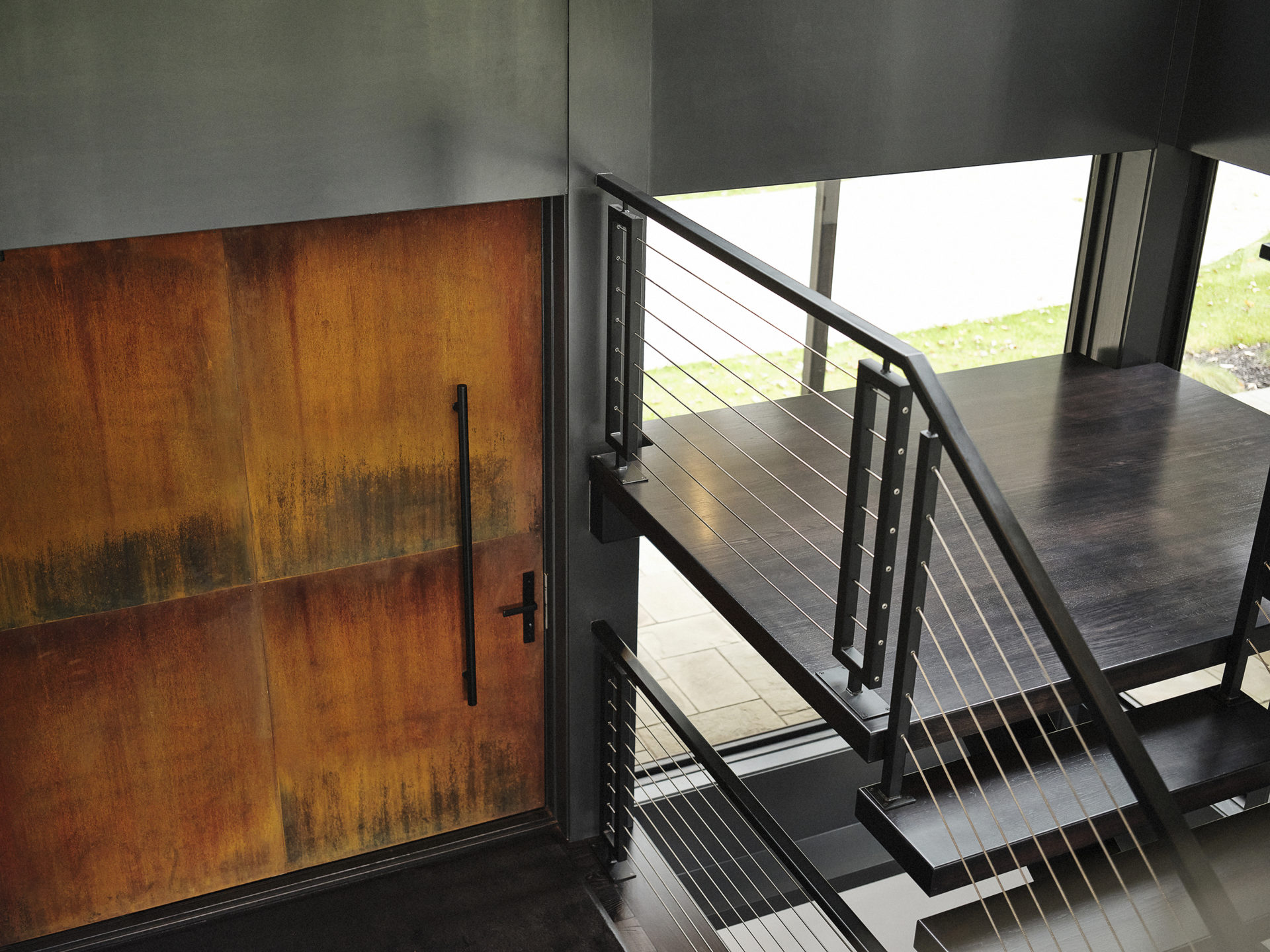 Moreland-Hills-Modern-Evergreen-Homes-Ohio-Stairway-Detail